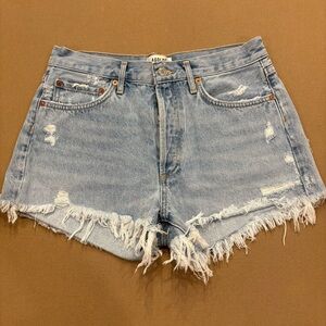 AGOLDE Parker Cutoff Distressed Jean Shorts Size 27